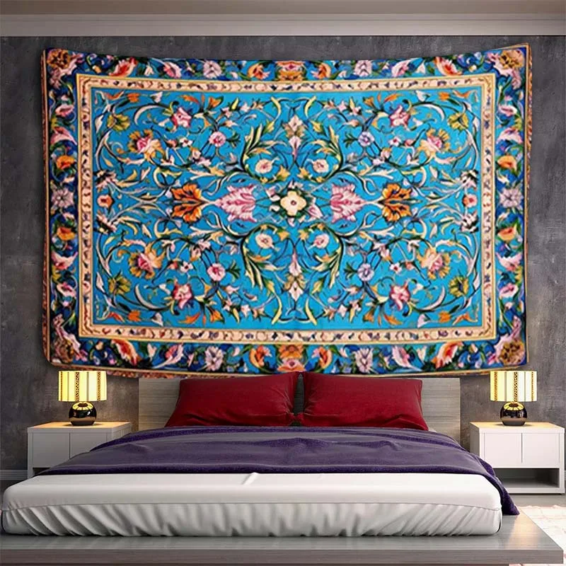 Иллюстрация в персидском стиле Украшение спальни Эстетический Настенный Гобелен Аниме Изголовья кровати Гобелены Home Kawaii the
