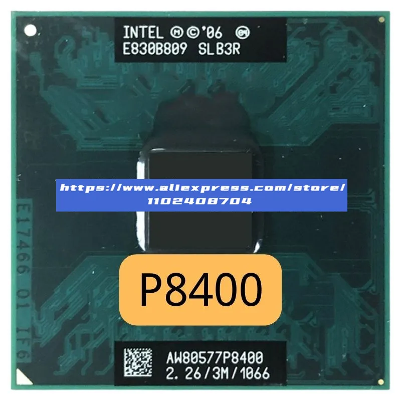 Intel Core 2 Duo Mobile P8400 SLGFC SLB3Q SLB3R SLB52 SLG8Z 2,2 ГГц Двухъядерный Двухпоточный процессор Процессор 3M 25W Socket P