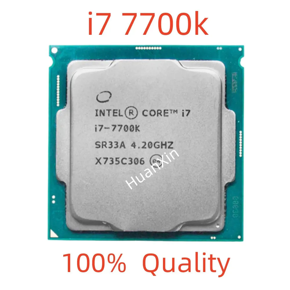 Intel Core i7-7700K i7 7700K с частотой 4,2 ГГц Используется Четырехъядерный Восьмипоточный процессор 8M 91W LGA 1151