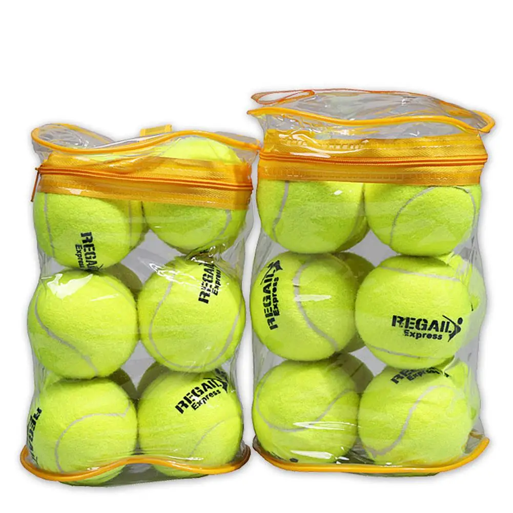 Теннисные мячи 12 упаковок Прочных теннисных мячей под давлением, Тренировочных теннисных мячей с высокой отдачей, тренировочных теннисных мячей для начинающих