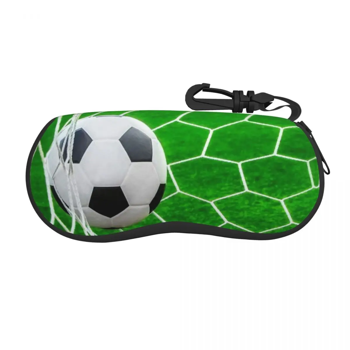 Солнцезащитные очки с футбольным рисунком, мягкий футляр, Неопреновая оболочка для футбольного мяча на молнии, Футляр для очков, Специальная защитная коробка для очков