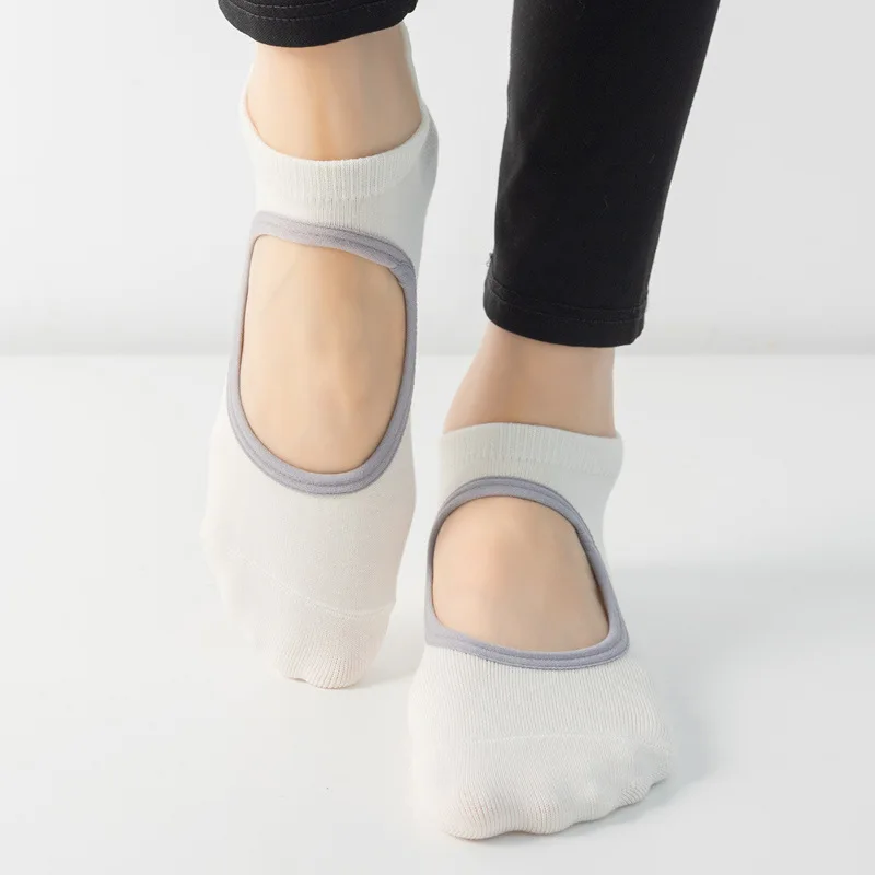 Новые Хлопчатобумажные Дышащие Короткие Носки Для Йоги, Носки Для Пилатеса, Противоскользящие Профессиональные Спортивные Носки Для Занятий В Помещении, Танцевальные Носки Для Фитнеса, Носки Для пола
