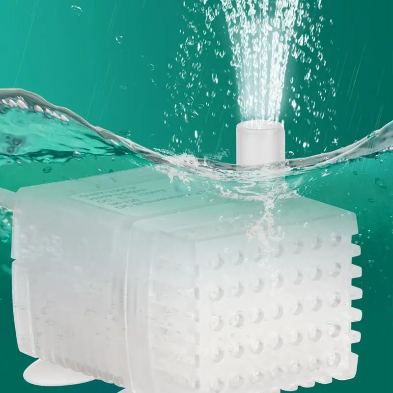 Водяной насос с защитой от засорения USB, многоцелевой водяной насос для аквариума, тихий безопасный маленький фонтанный насос с для бытовых принадлежностей