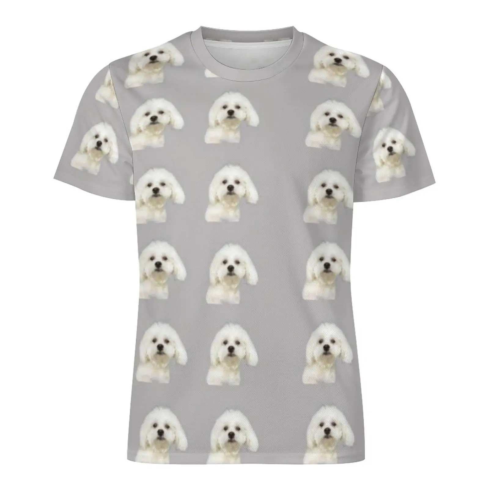 Футболка с собакой, Мужские футболки Maltese Pet Essential, Летняя футболка в стиле хип-хоп с короткими рукавами, топы оверсайз на заказ.