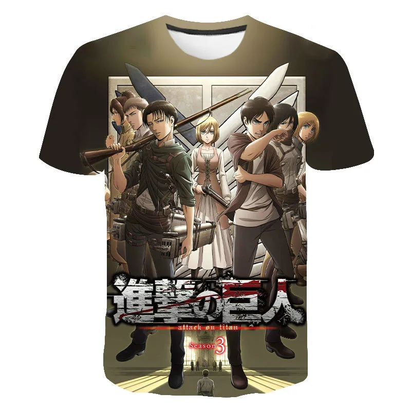 Популярные футболки с аниме для мужчин и женщин, уличная одежда с 3D-принтом, повседневная и удобная, дышащая в стиле хип-хоп 2023