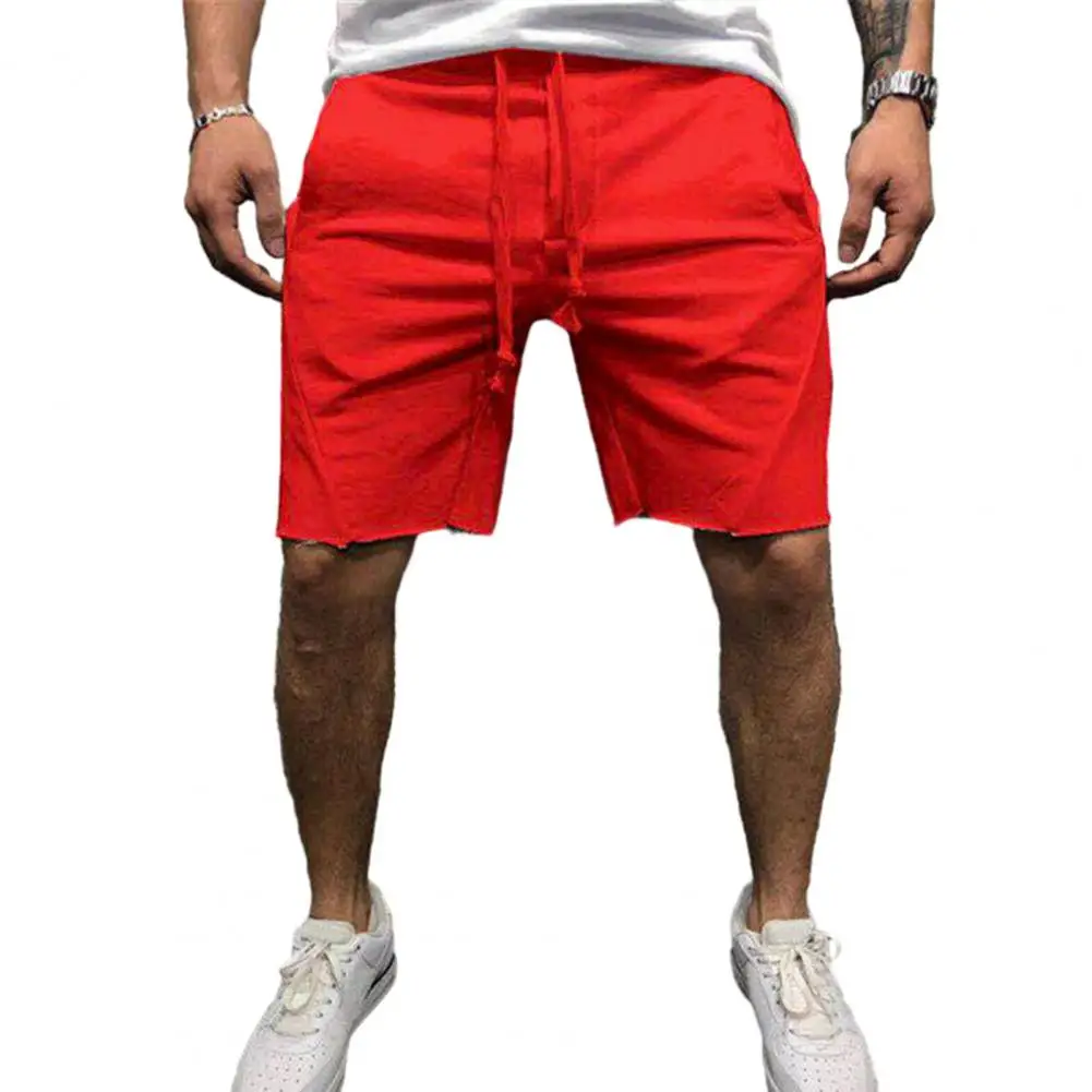 Спортивные шорты для мужчин, свободные повседневные шорты для фитнеса, мужские летние однотонные тонкие дышащие короткие брюки шорты мужские