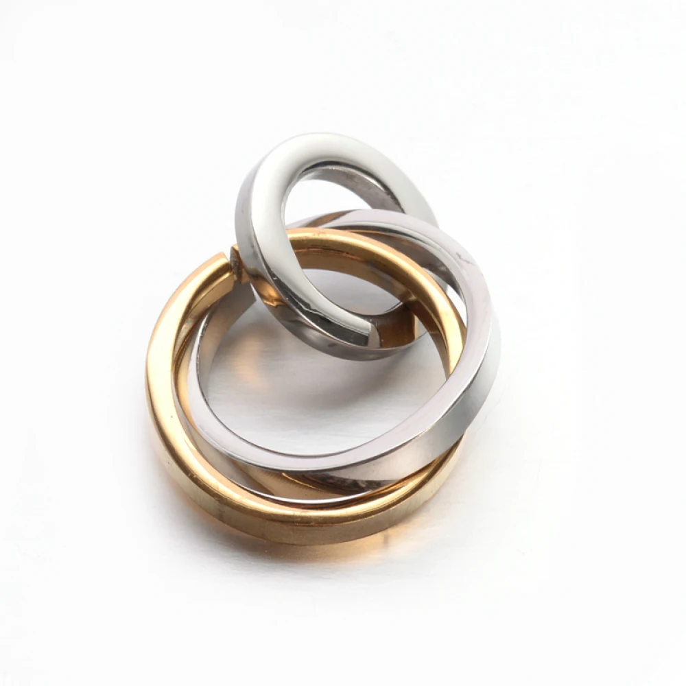 6шт 304 Подвески-кольца из нержавеющей стали с блокировкой для изготовления модных ювелирных изделий DIY браслет ожерелье Ремесла аксессуары