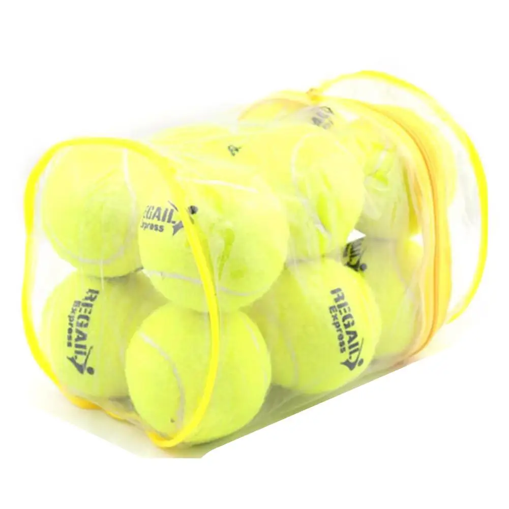 Теннисные мячи 12 упаковок Прочных теннисных мячей под давлением, Тренировочных теннисных мячей с высокой отдачей, тренировочных теннисных мячей для начинающих