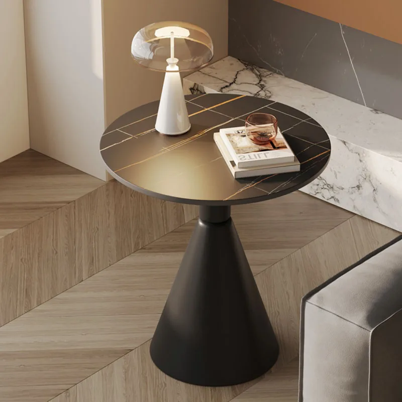 Премиальный минималистичный боковой столик Круглый органайзер Дизайн Промышленные боковые столики Nordic Natural Mesa Centro Salon Мебель для дома