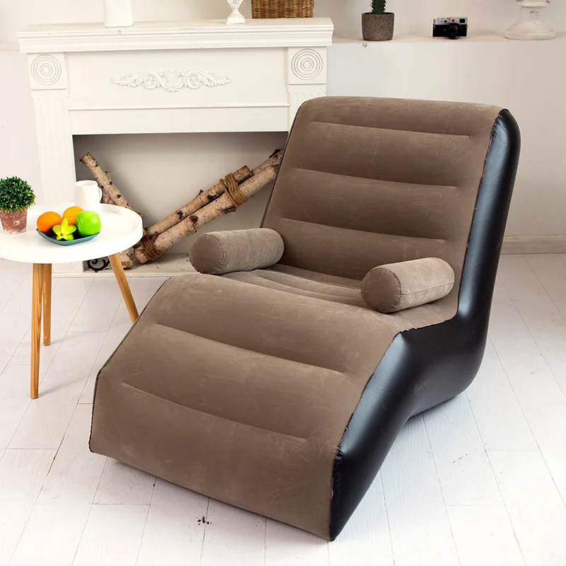 Надувной диван-кресло S-образной формы для гостиной Дешевый Одноместный Дизайнерский диван Lazy Divano Мебель для дома