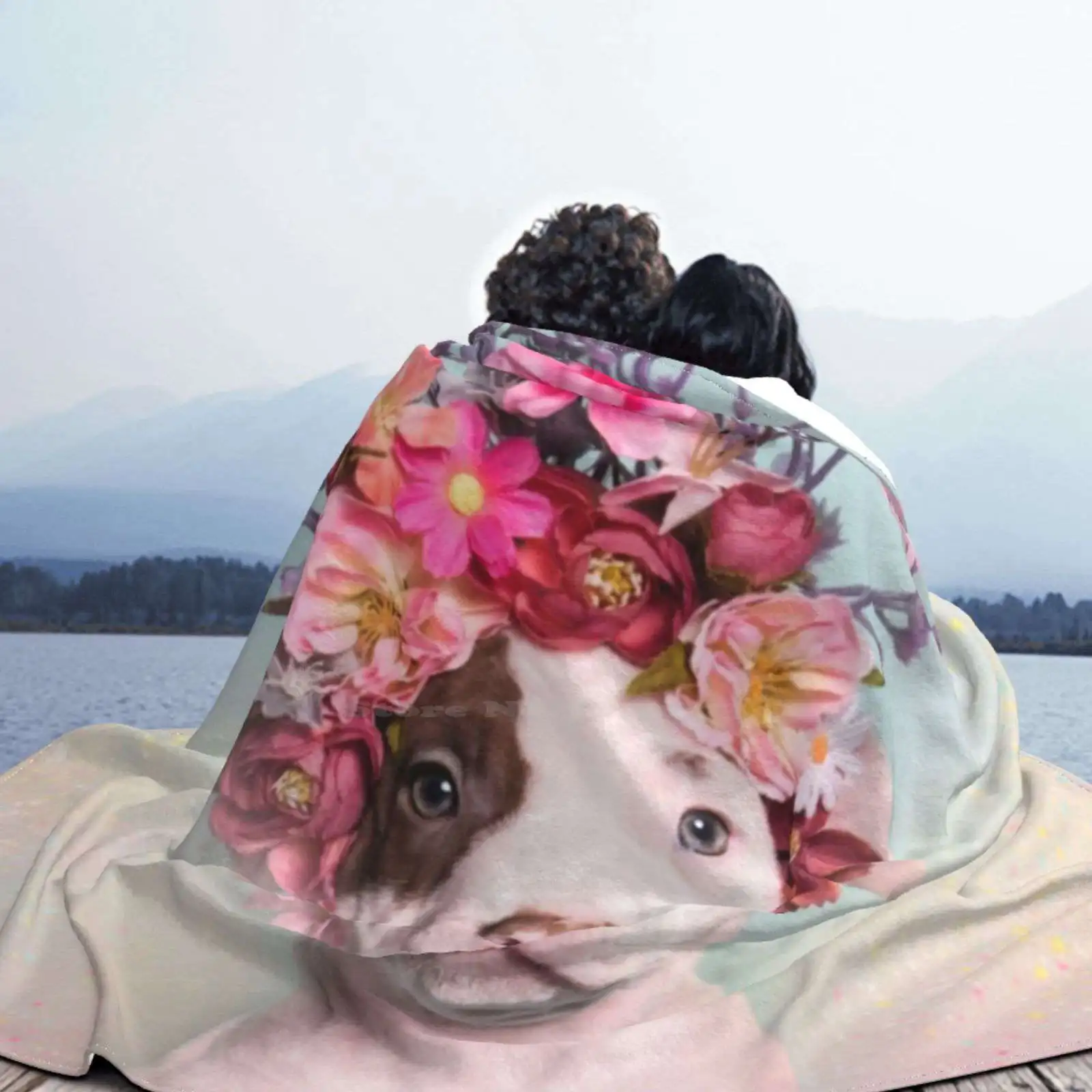 Flower Power, Rum Fashion Мягкое теплое одеяло Pit Bull Flowers Приют для собак Love Flower Crown Питбуль Софи Гаманд