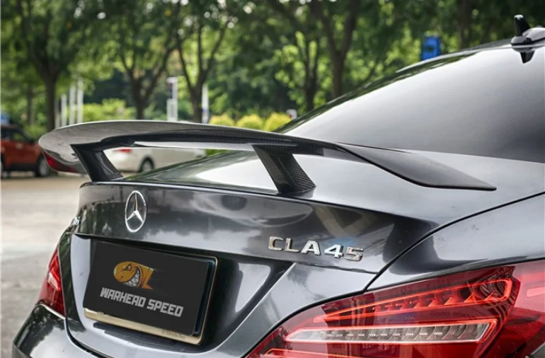 Для W117 Benz CLA220 CLA260 CLA45 AMG 2015-2020 Бампер Из Углеродного Волокна Передний Сплиттер Для Губ Задний Диффузор Боковая Юбка Спойлер Обвес