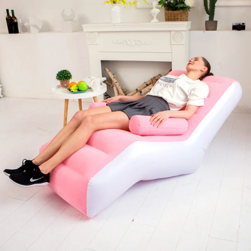 Надувной диван-кресло S-образной формы для гостиной Дешевый Одноместный Дизайнерский диван Lazy Divano Мебель для дома